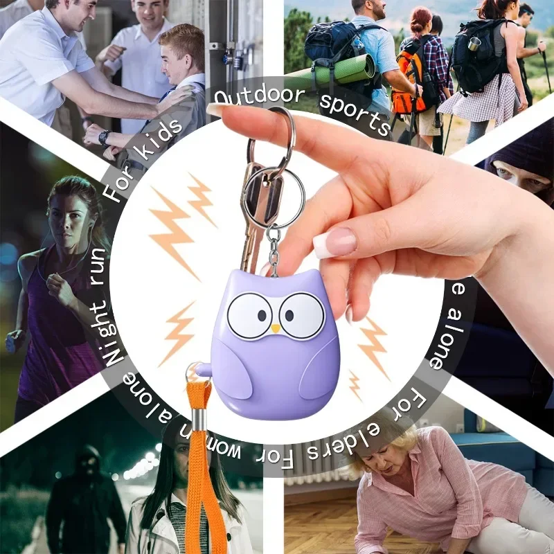 

Personal Self Defense Alarm 130db Self Defense Siren Safety Alarm For Women Girl Personal Keychain Alarm