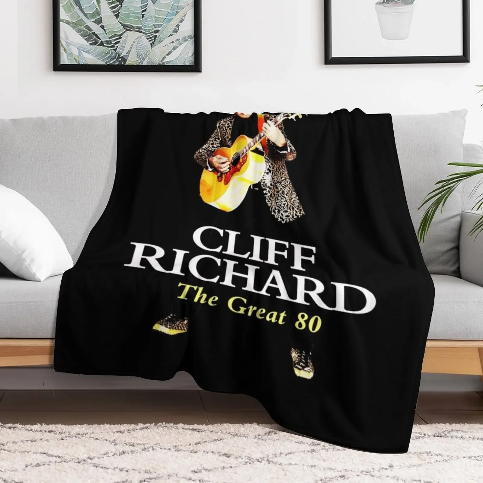 Best Clear Design of American Legend Singer SongwriterActor Cliff Richard Throw Blanket heavy to sleep Travel Flannel Blankets