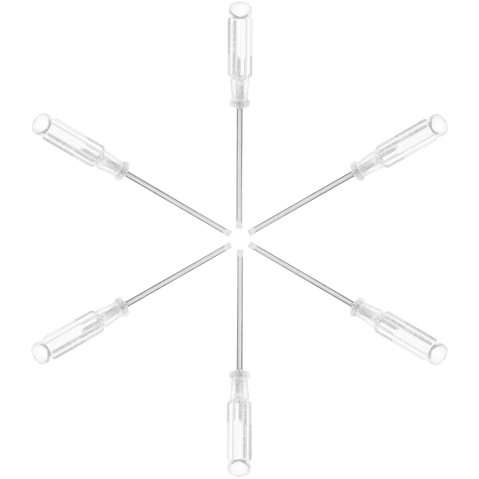 6 個のドライバーポータブル小型ドライバーセットヘビーデューティ金属修復ツールホームオフィスワークショップ用ハンドヘルドマイナスドライバー