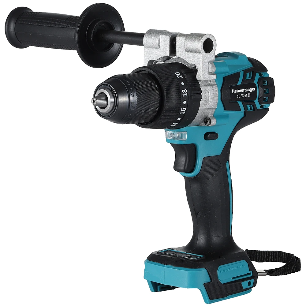 Brushless Cordless Drill, 1300 In-lb(150N.m) Torque Electric Drill for Makita Battery, 1/2\