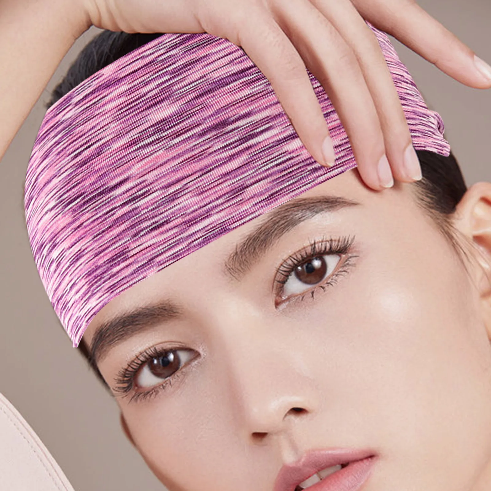 

4pcs Striped Elastic Hairband Sports Headbands Sweatbands Women Running Gym Breathable QuickDrying Stretchy Fitness Accessories