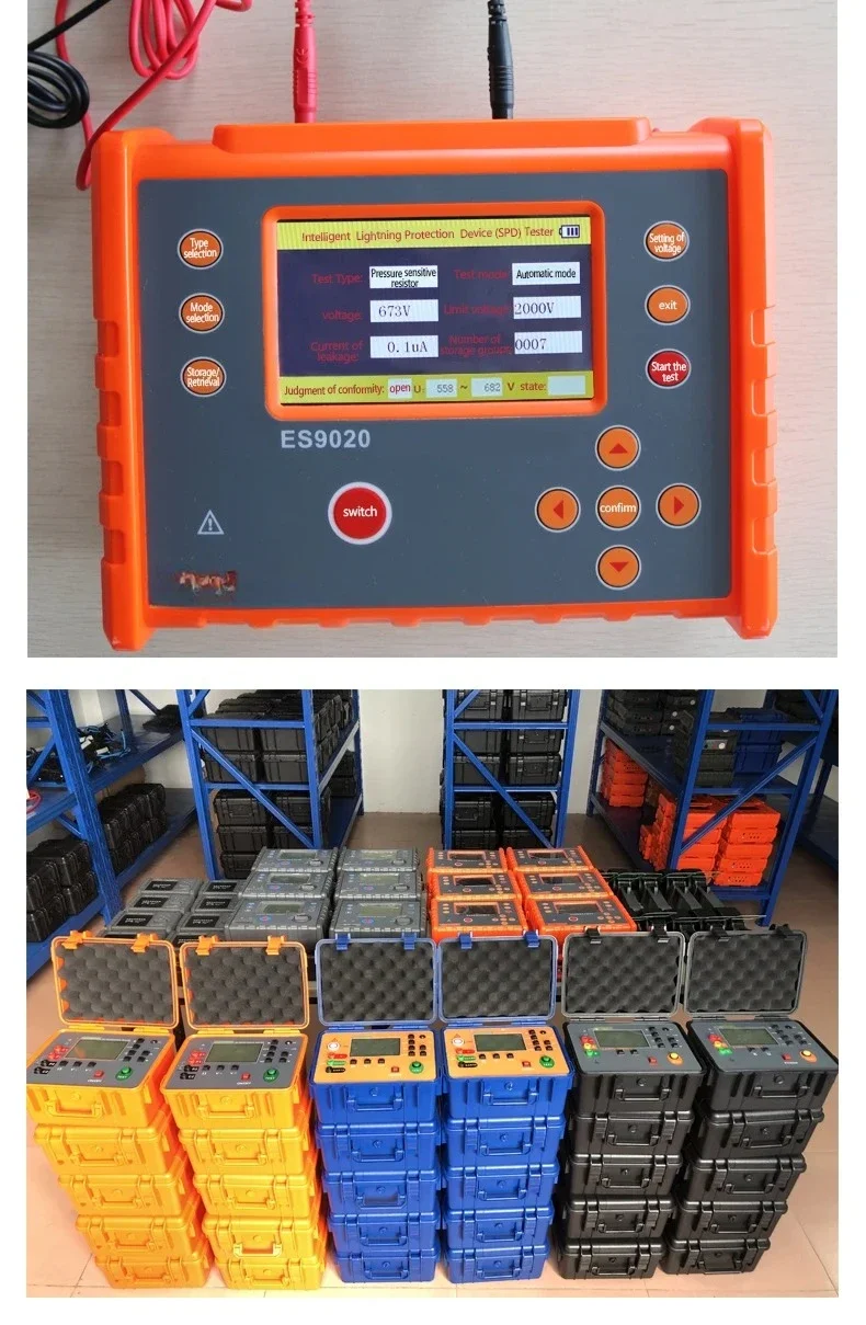 

ES9020 Lightning Protection Component Tester Voltage Leakage Current For Lightning Arresters And Surge Protectors