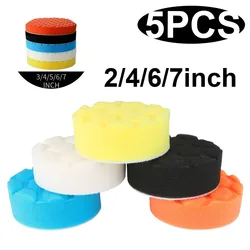 3/4/5/6/7inch Car Polishing Pad Kit Set Self-Adhesive Buffing Waxing Sponge Wool Wheel Polishing Pad For Car Polisher Drill