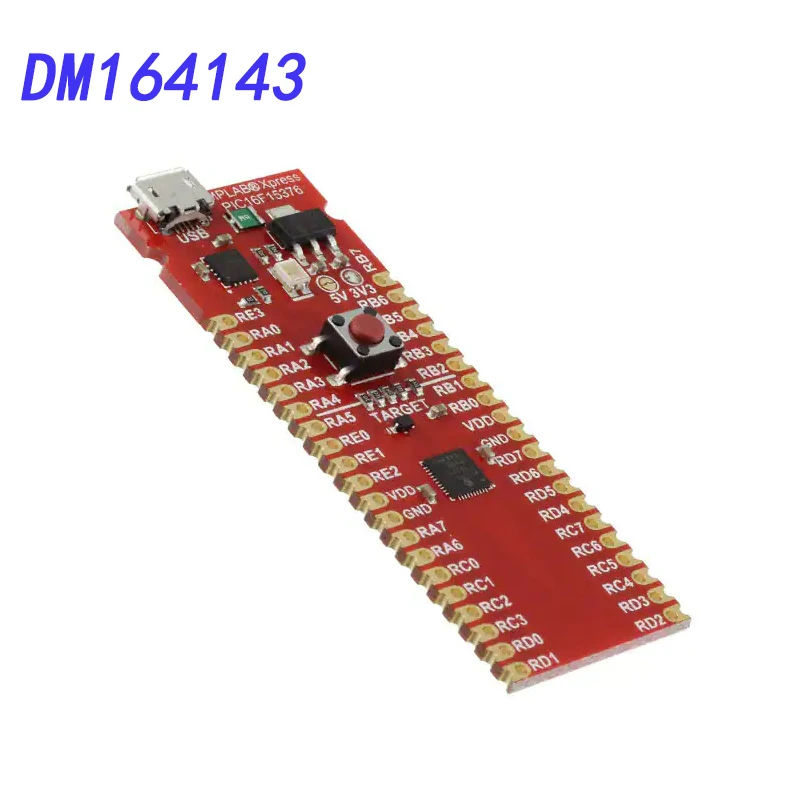 

Avada Tech DM164143 Development Board, PIC16F15376 MCU, MPLAB XPRESS, 40 I/O pins