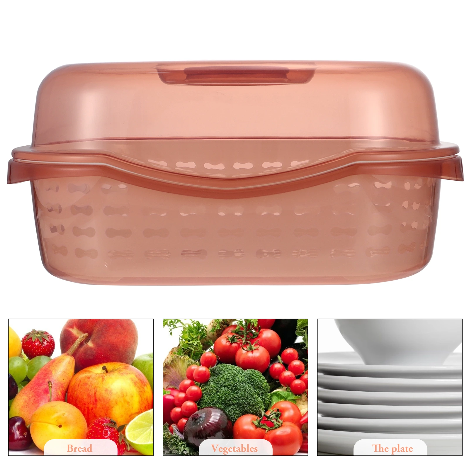 

Lid Fruit and Vegetable Drip Pot Washing Basket Pasta Strainer Pink Plastic Colander Baby