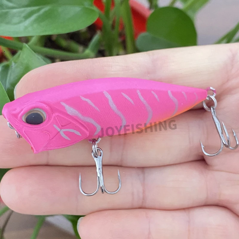 1Pcs Floating Fishing Lure 64mm 9g Topwater Poppers Bass Pike Perch Minnow UV Painted Wobbler Fishing Pesca Hard Bait 9116