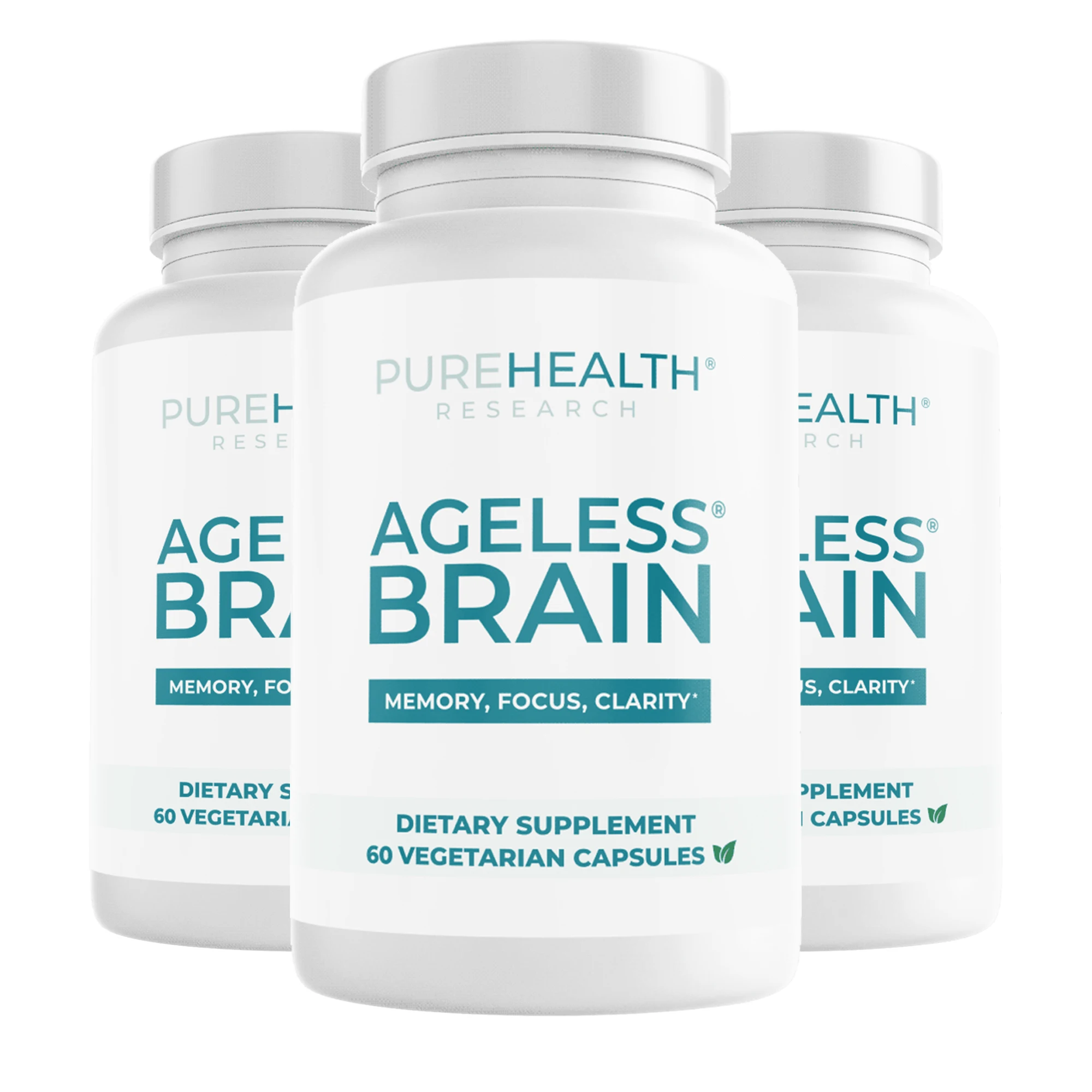 Ageless Brain - Niacin, Vitamin B6 -Memory, Focus, Boost Brain Health, Learn and Concentrate