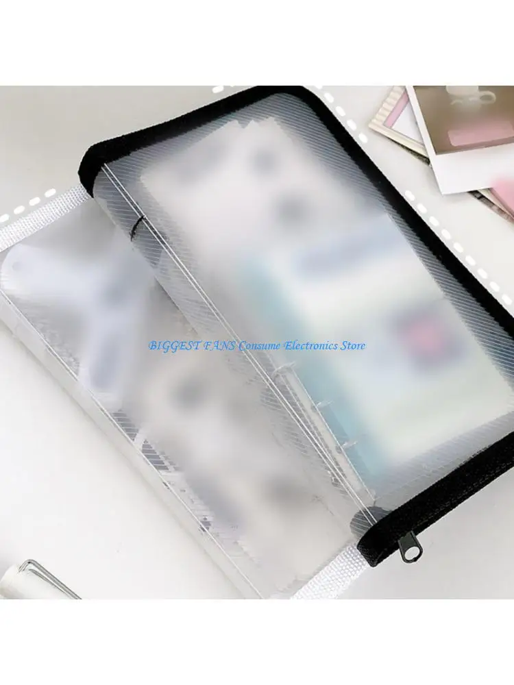 

Clear Zippered File Pouches Water Resistant Receipt Organiser Small Document Folders For Travel Office School Supplies