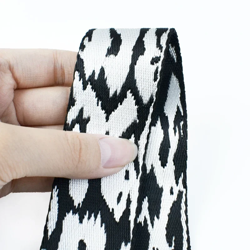 1/2/4m 38mm 3mm verdicktes Jacquard-Gurtband für Tasche Polyester Gurt bänder Band DIY Rucksack Kleidung dekorativen Gürtel