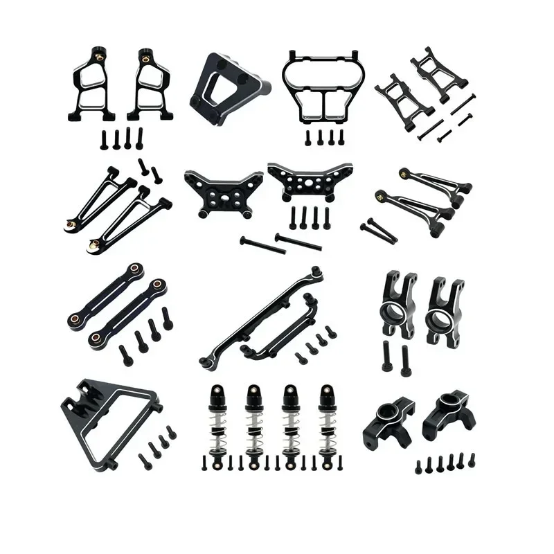 FOR MJX 1/14 14211 RC Car Accessories Metal Upgrade Shock Absorber Swing Arm Rear Cup Spare Parts
