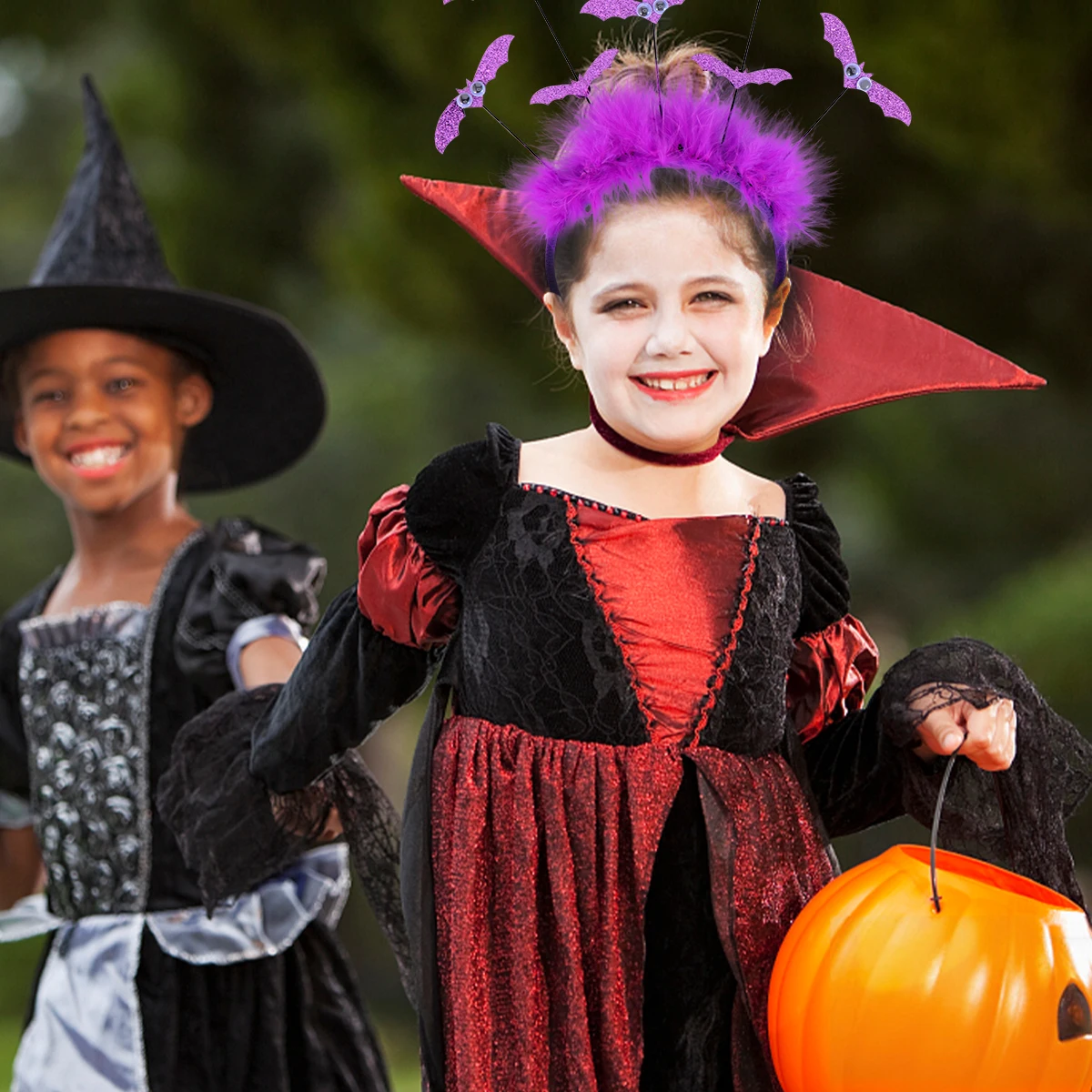 

2Pcs Halloween Bat Hairband Purple Hair Hoop Party Costume Headbands Lightweight Comfortable Hair Accessories