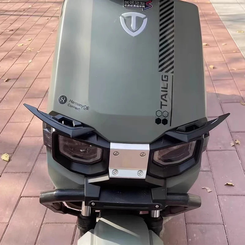 1 زوج دراجة نارية ايرو أجنحة العالمي الجبهة الخلفية سبويلر عدة ل 250SR نينجا 400 R3 GSXR ألياف الكربون نمط تدفق الهواء استقرار