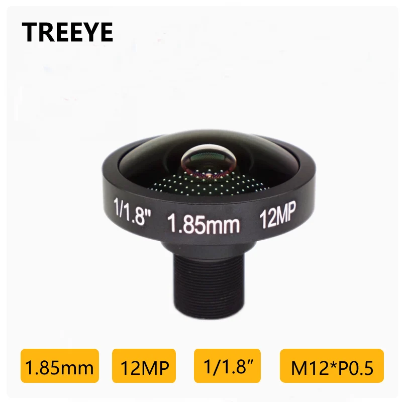 

4K 12MP 1.85mm Fisheye Lens HD 12.0Megapixel 1/1.8" M12 CCTV lens Video Surveillance Camera Drones Action Sports Camera Lens