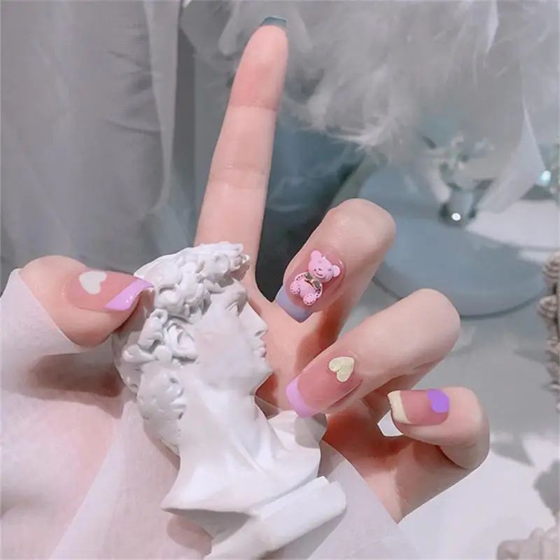 Removable Wearable Armor Beauty Fake Nail Patch Durable Wear Armor Sturdy Durable Arm Reuse 24 Piece Boxed Chessboard Armor