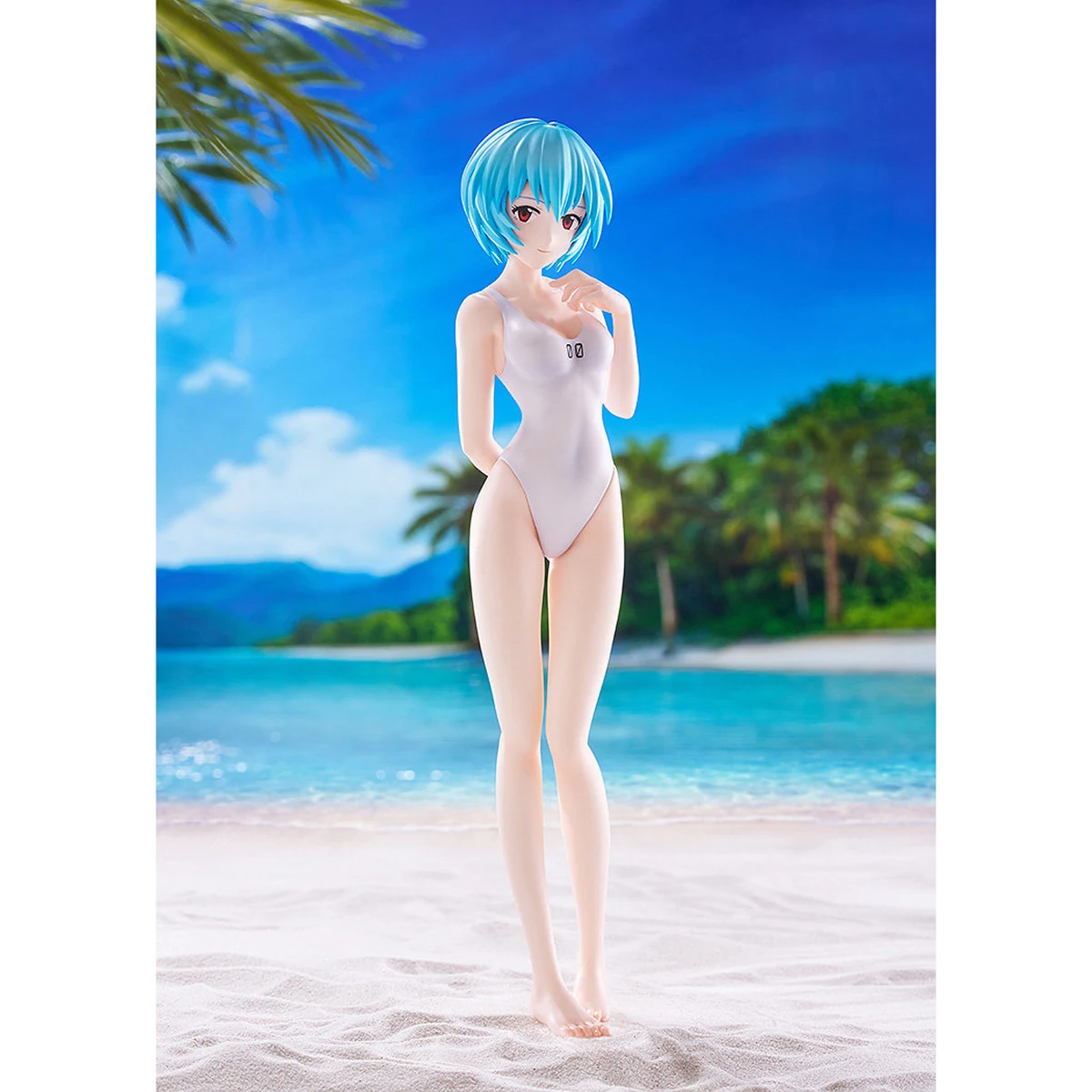 GSC Pop Up Parade Ayanami Rei Asuka Shikinami Langley L Size Beach Queens (Evangelion) Anime Figure Collection Model Toy