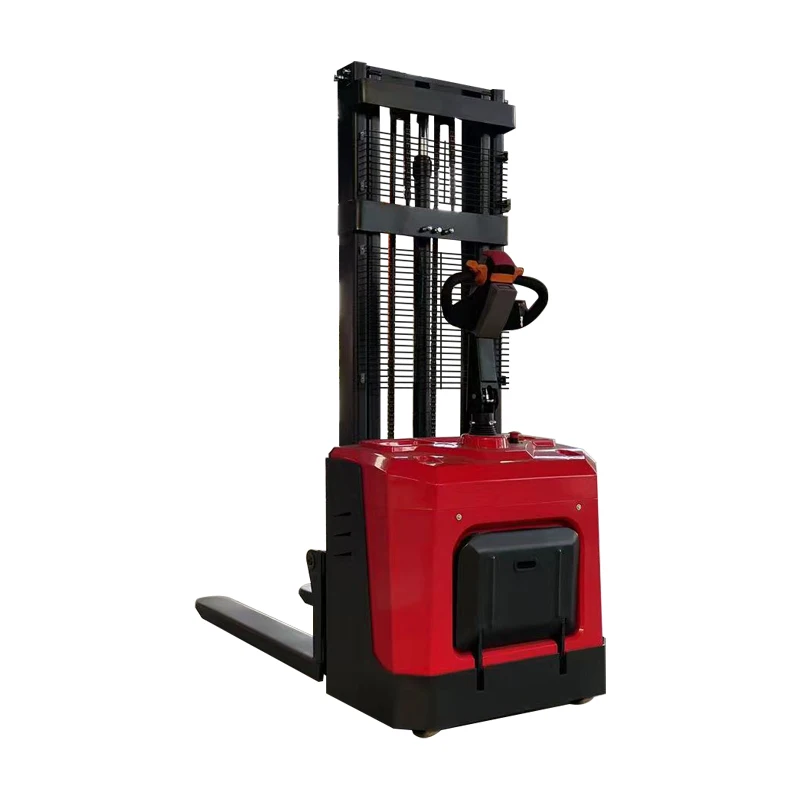 Vertical 1.5 Tons All-electric Self-load Lifting Pallet Stacker Forklift Vertical