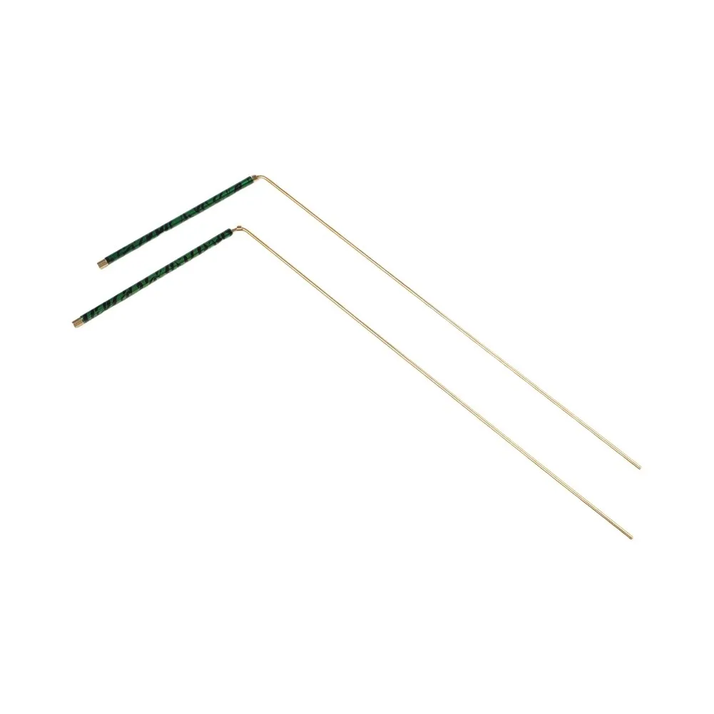 99.9% Pure Copper Dowsing Rods Retractable Brass Probe Set For Water Exploration Treasure Hunting Metal Detecting Tools