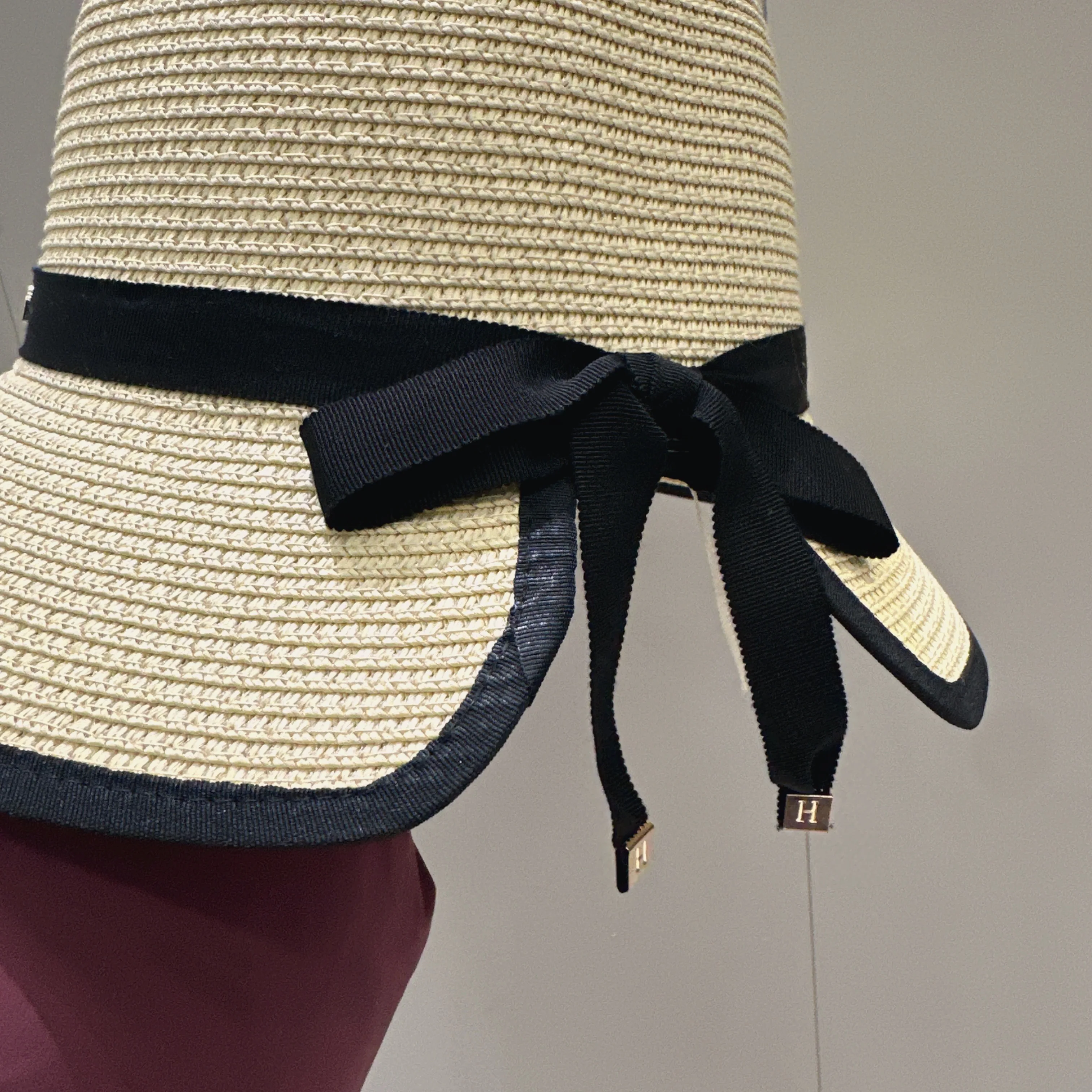 Neuer Fischerhut mit Kantenbündchen und Schleife, Strohkappen für Damen, perfekt für Sommer, Reisen, Einkaufen, Sonnenschutz und Sonnenschirmhüte – Detail 9