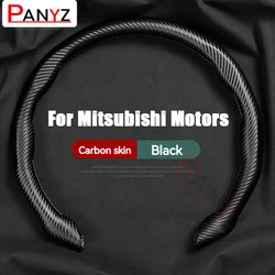 Car Suede Steering Wheel Cover Summer Sweat-absorbin For  Mitsubishi ASX Lancer Pajero Outlander L200 EVO Lancer EX