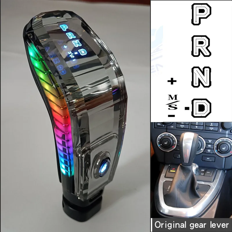 

For Land Rover Freelander 2 2007-2015 Crystal LED lamp Gear Shift Knob RGB Colorful Light Handle Gear Lever Auto Modification