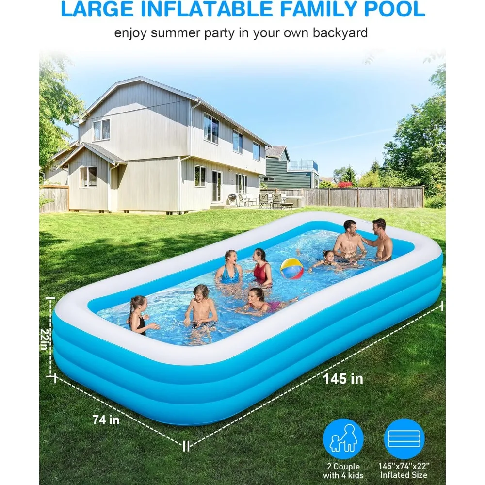 Large Inflatable Pool for Adults,145