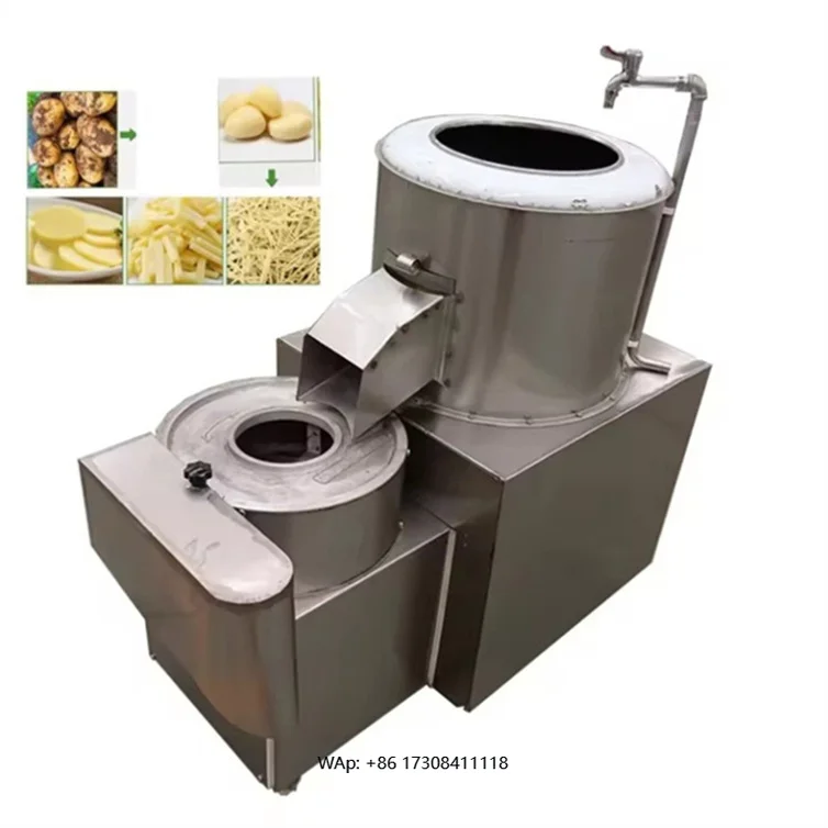 Low Cost High Quality Commercial Line Potato Chip Maker Potato Peeler