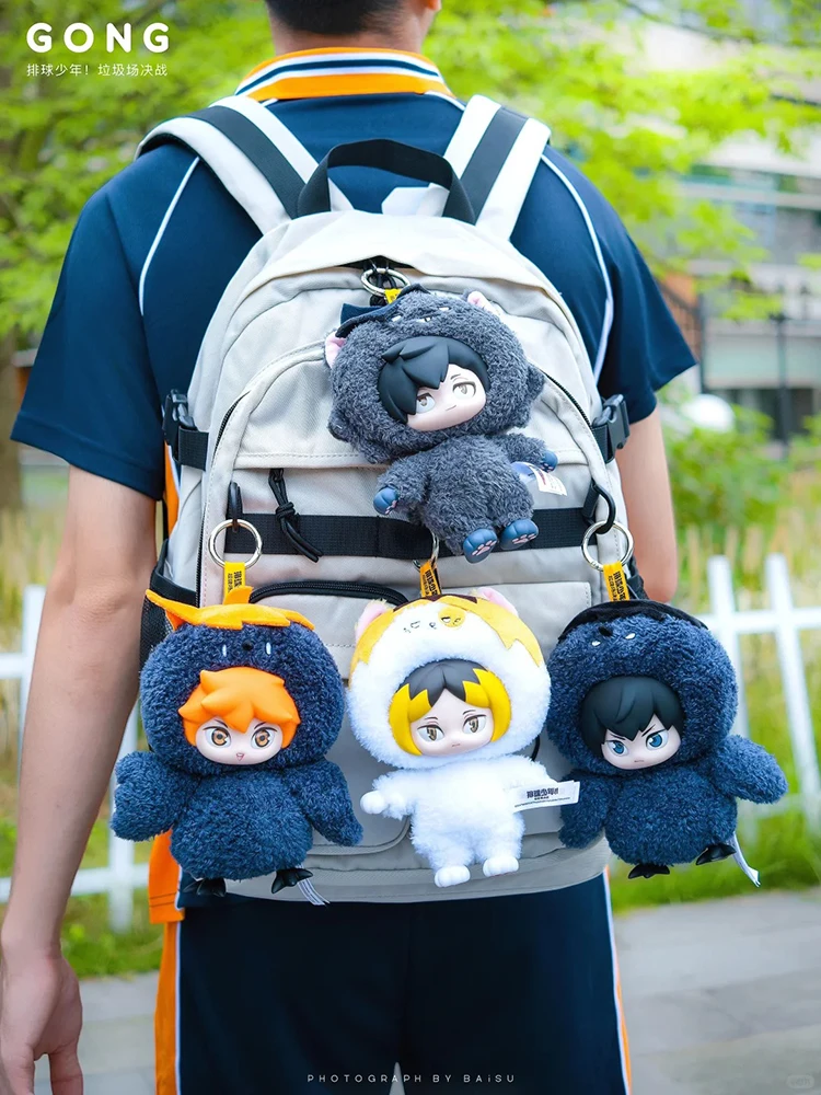 

Haikyu Movie Garbage Dump Battle Hinata Shoyo Vinyl Keychain Anime Key Ring Cute Orange Crow Decor Collectible Gift