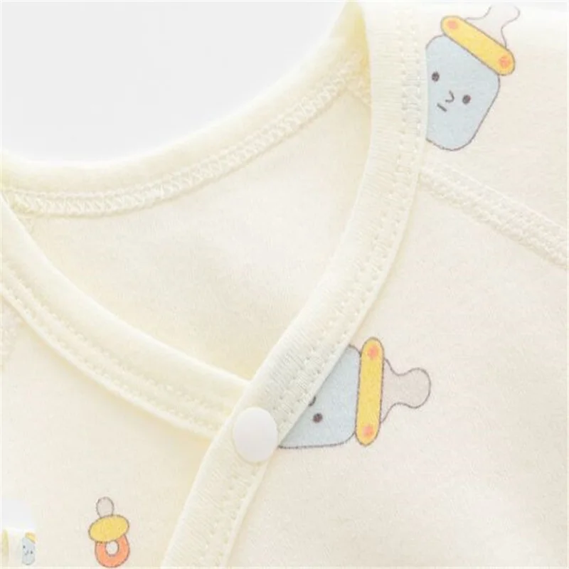 Cotton Newborn Baby Girl Boy Romper Print Infant Jumpsuit Casual New born Clothes For Girls Boys Spring Autumn Clothing New 0-6M