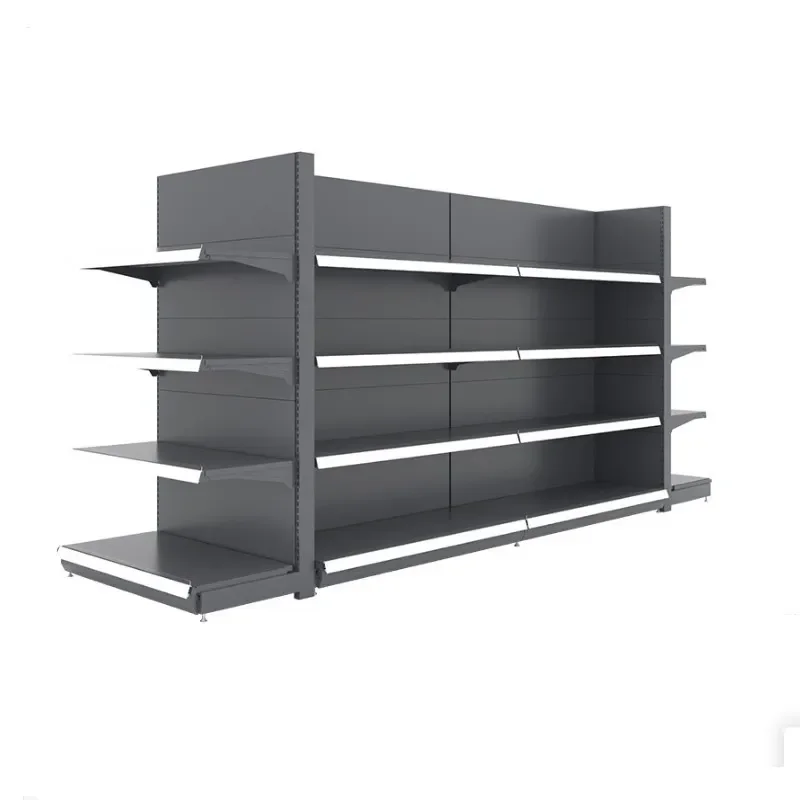 Supermarket Steel Gondola Supermarket Shelves Standard Rack Hot Sales Popular High Quality Q235B Steel Rack Modern Display Shelf