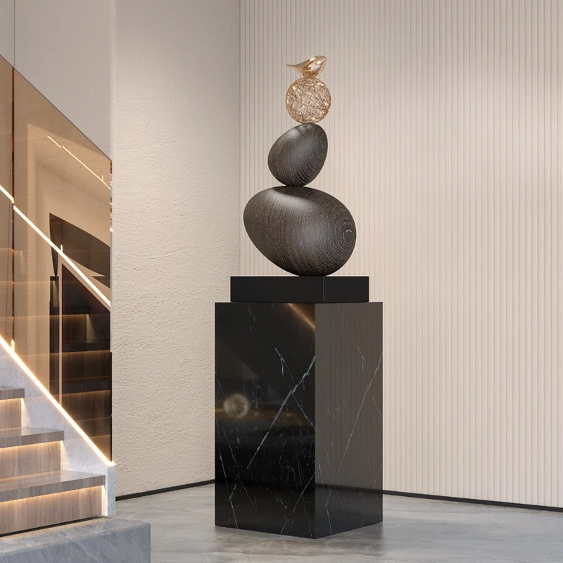 

Creative Entry Entrance Cabinet Sculpture, Stone to Run Lucky Art Ornament