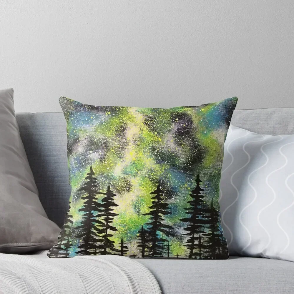 

Green Galactic Night Throw Pillow Couch Pillows christmas ornaments 2025 Covers For Sofas Christmas Throw Pillows Covers pillow