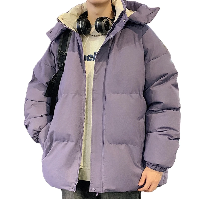 

Толстовка мужская зимняя толстая хлопковая парка корейская версия модная куртка свободного покроя брендовая уличная многоцветная куртка для пары