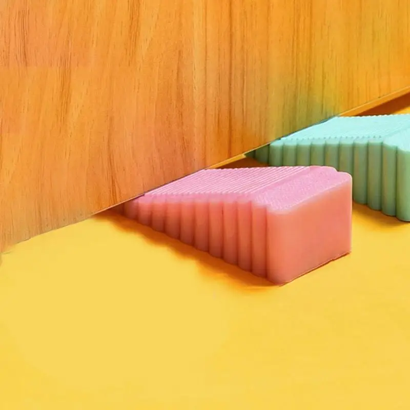 كتلة باب سيليكون مقاومة للرياح من كلوريد البولي فينيل ، كتلة باب مضادة للقرصة ، بطاقة توصيل منزلية ، جهاز باب ، ملحقات نافذة ، توقف الباب