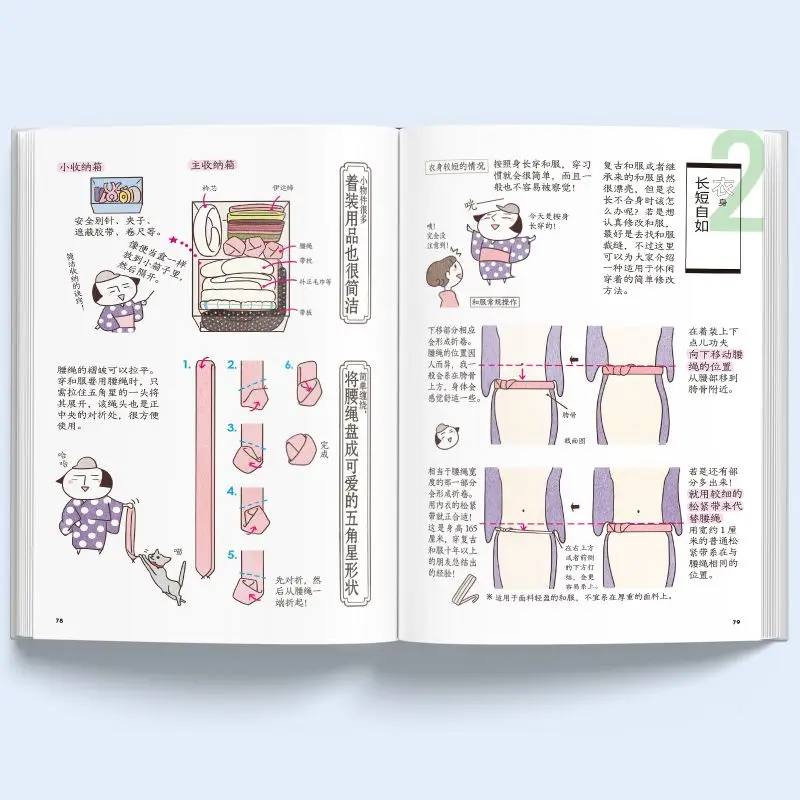 Gráfico Retro: desde la ropa de estilo japonés hasta el libro Tutorial de diseño de estructura de estilo Kimono de modelado temático