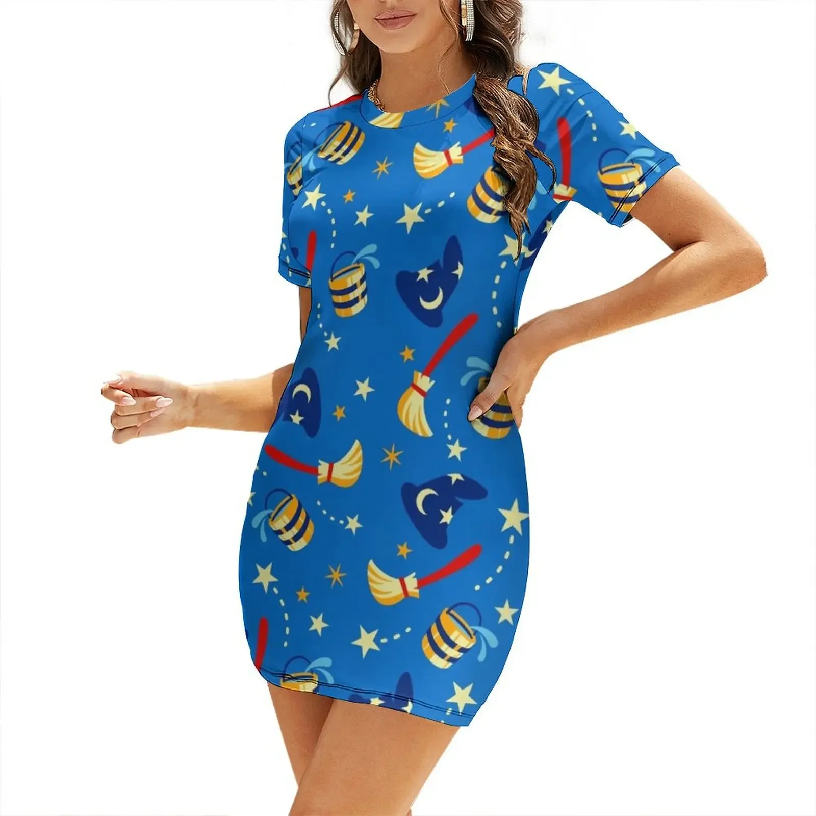 

Yen Sid's Apprentice Short-Sleeved Dress birthday dress dress women summer 2026 party dresses woman