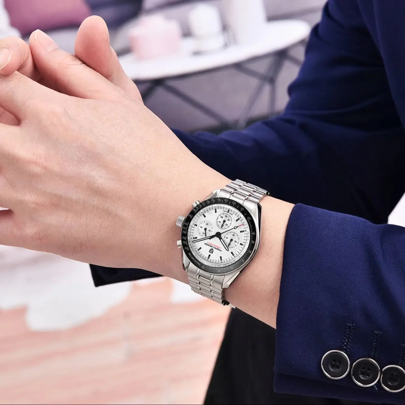2026 New PAGANI DESIGN Moon Watches Fashion Luxury Quartz Watch For Men Stainless steel Sport Speed Chronograph Wristwatch Man