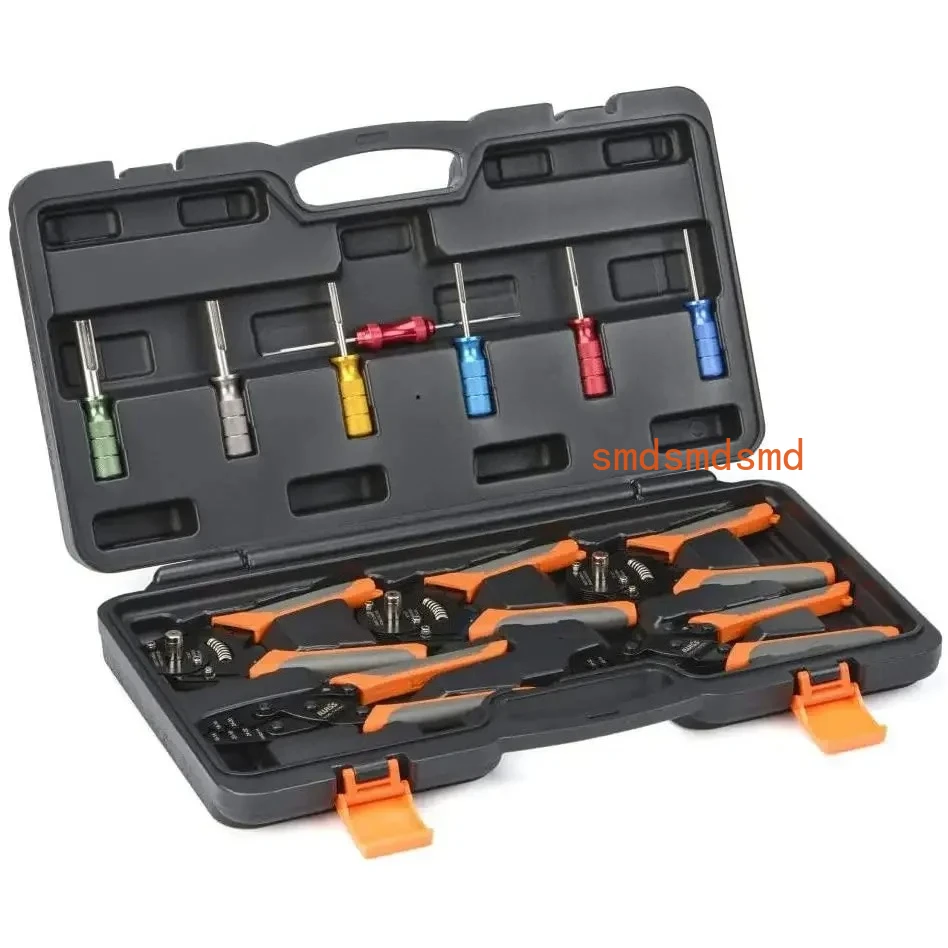 KIT-DC01/DC02 Automotive Rapair Mult Tool Kit Crimping Tools Set Removal Tools for Deutsch TerminalsWeather Pack Terminals