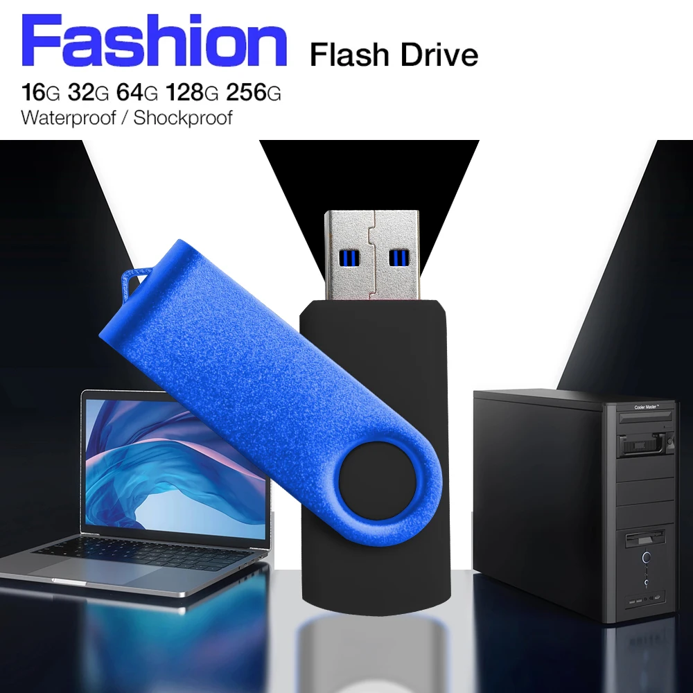 10 20 50 pz/lotto Logo Personalizzato USB 3.0 Flash Drive Pen Drive 16GB 32GB Pendrive 64GB 128GB Memory Stick Capacità Reale U Disco Cle