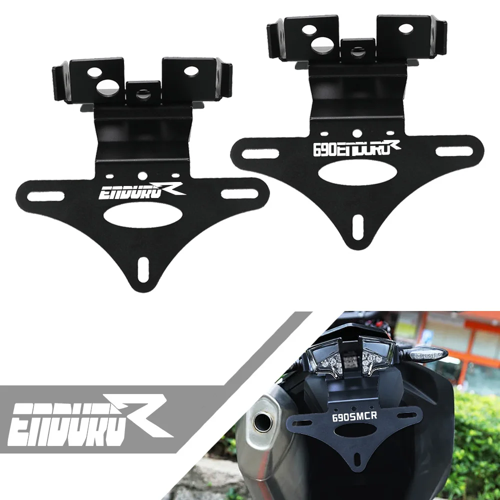 2024 2023, 690SMC-R 690Enduro R 테일 깔끔한 펜더 제거기, LED 라이트 오토바이 번호판 거치대 690 SMC-R/Enduro R 2019