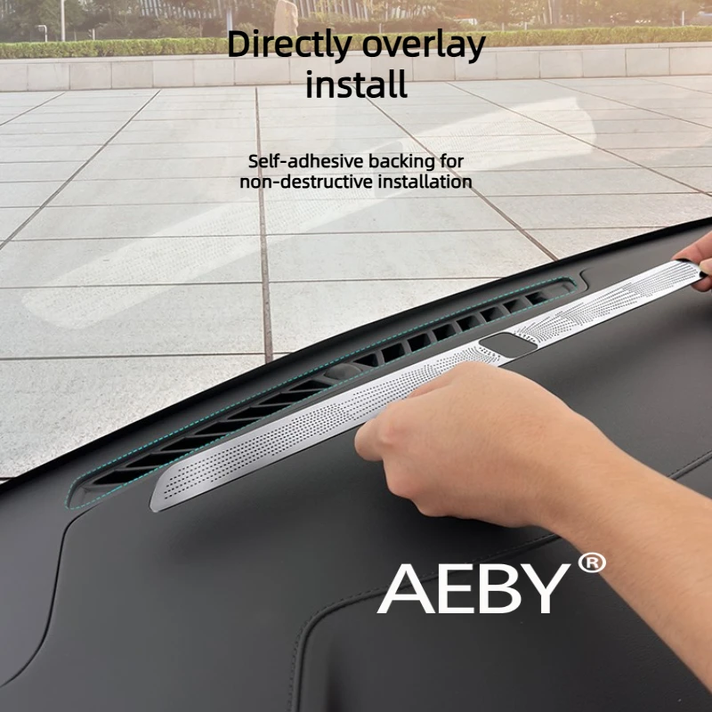 AEBY For BYD Atto 2 2024 Anti-Drop Guard for AC Vent,Prevent Dust &Small Items Falling,Metal Mesh Dust Proof Grille,car interior