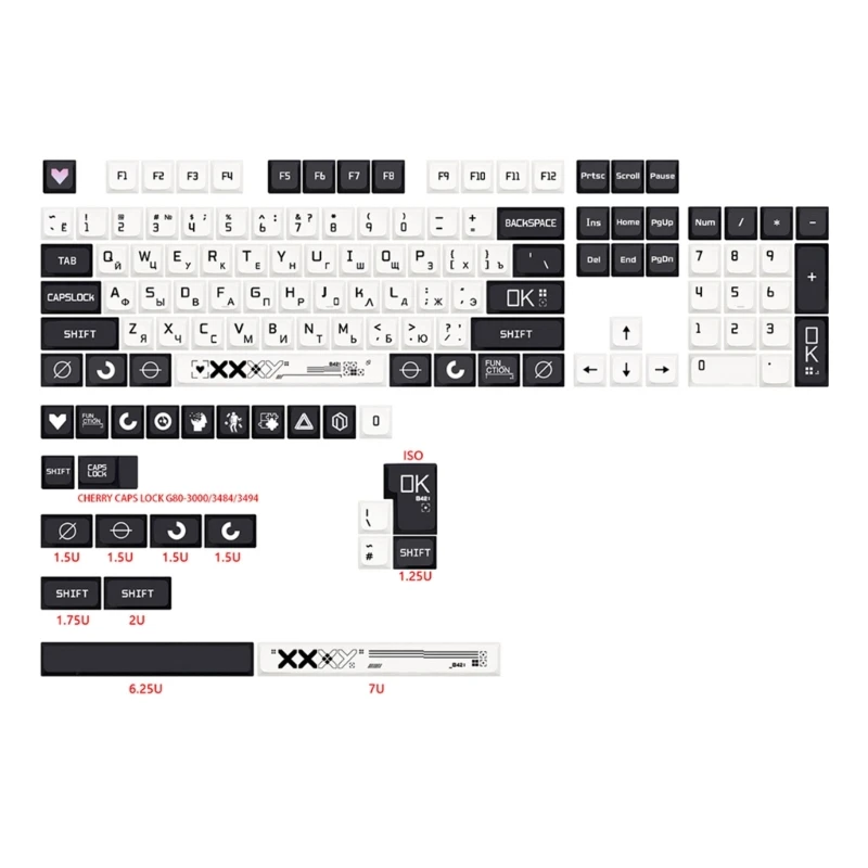 Imagem -05 - Conjunto de Teclas Xda Csgo para Jogo Teclado Mecânico Japonês Coreano Russo Dropship