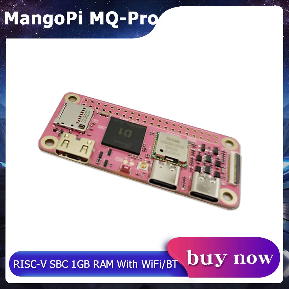 

MangoPi MQ Pro Allwinner D1 512MB/1GB RAM with WiFi/BT Development Board SBC Domestic RISCV Art Compared Raspberry Pi Orange Pi