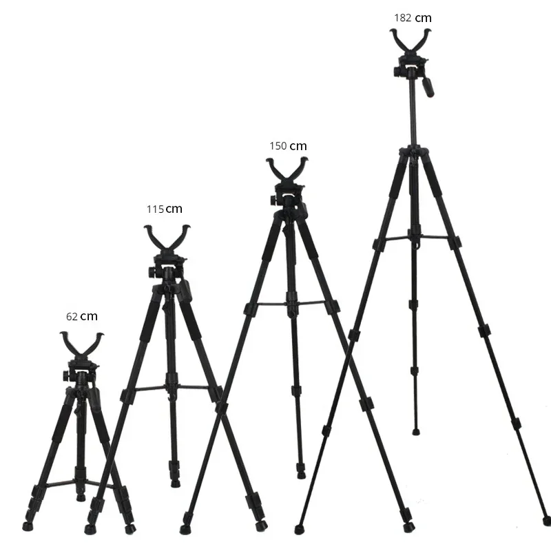 Outdoor Telescopic Tripod Hunting Accessories For Hunting Shooting Stick Rack Aluminum V-Yoke Shooting Rack Universal Camera