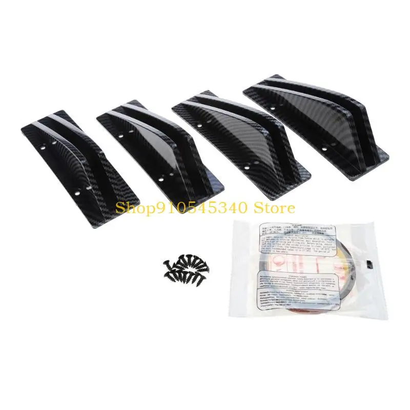 

U2JA Universal Black Rear Bumper Lip Diffuser Auto Splitter Spoiler Modification Tool