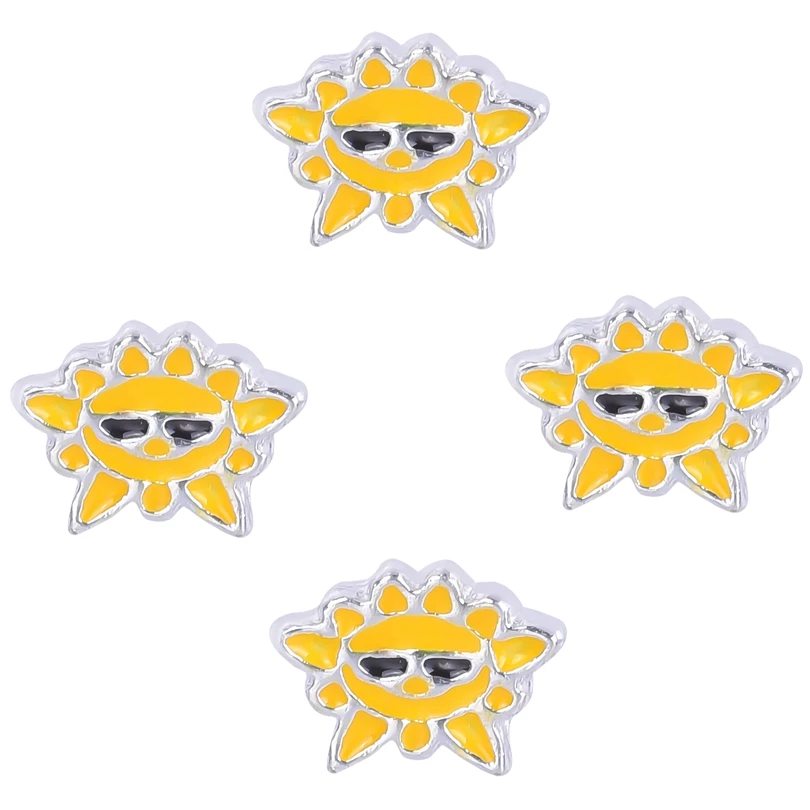 20Pcs/Lot Mini Christmas Snowflake Snowman Sun Moon Star Rainbow Lightnin Floating Charms Fit Glass Locket Necklaces Jewelry