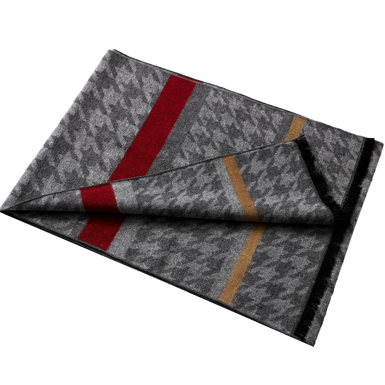 Men's Business Wraps Shawls Autumn Fashion Cashmere Long Scarf 2023 Classic Plaid Men Scarves Winter Pashmina Thick Warm Scarf