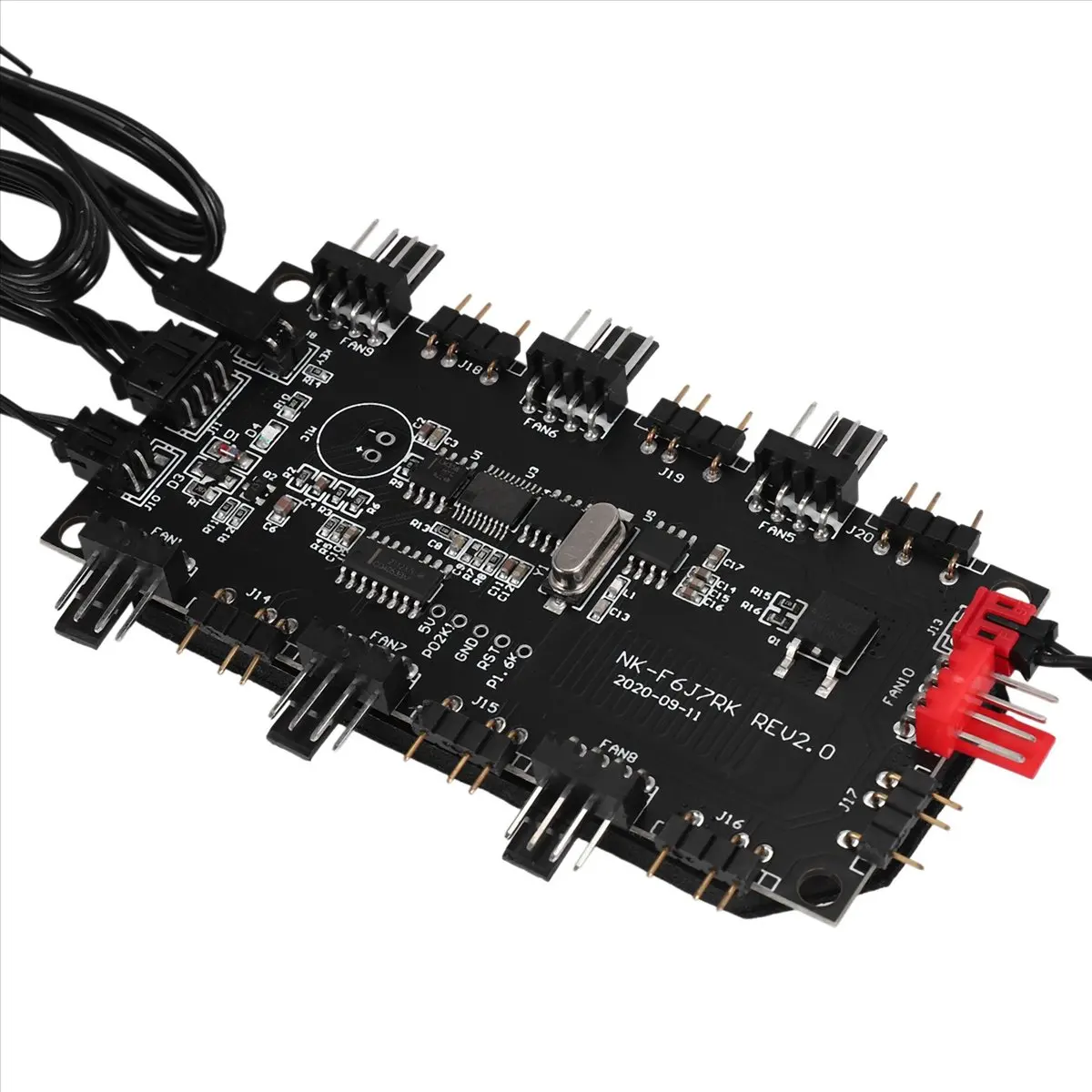 @@HUND-RGB AURA ARGB Cable Splitter Hub Case Temperature Control Controller Extension Cable Adapter LED Strip Light