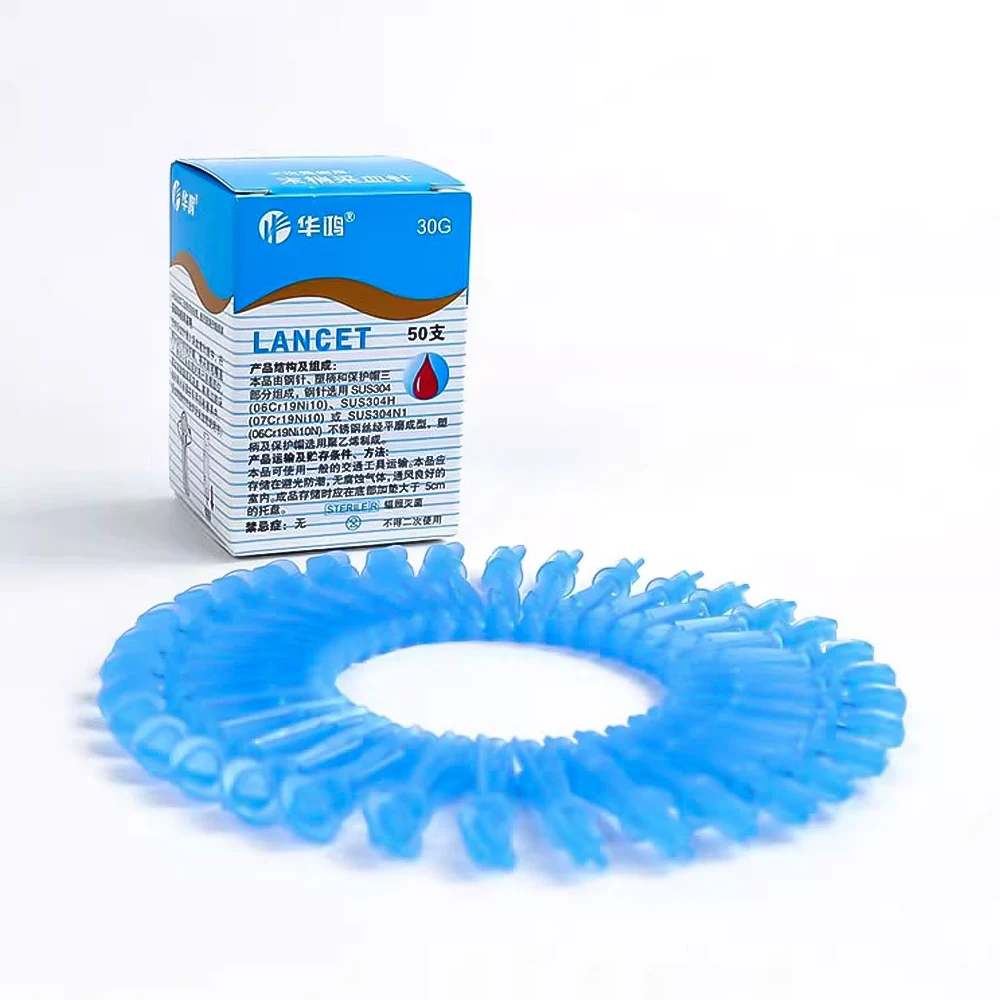 250pcs-500pcs 30G Disposable Blood Lancet Pen Needles Massage Stick Use for Pen Sterile Lancets Vent Drain Blood Lancet Needles