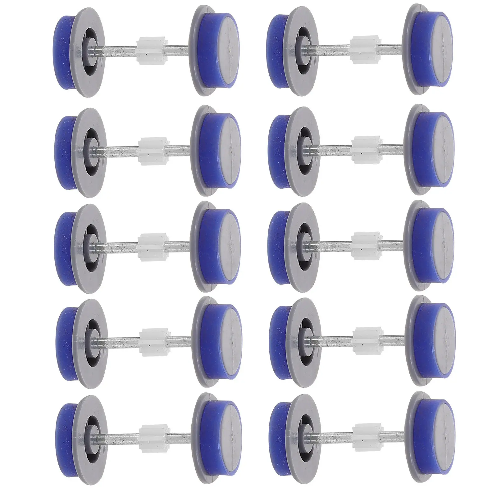 

15Pcs Train Wheels Precision Plastic Replacement Parts DIY Craft Assembly Repair Accessories for Kids Plaything Set