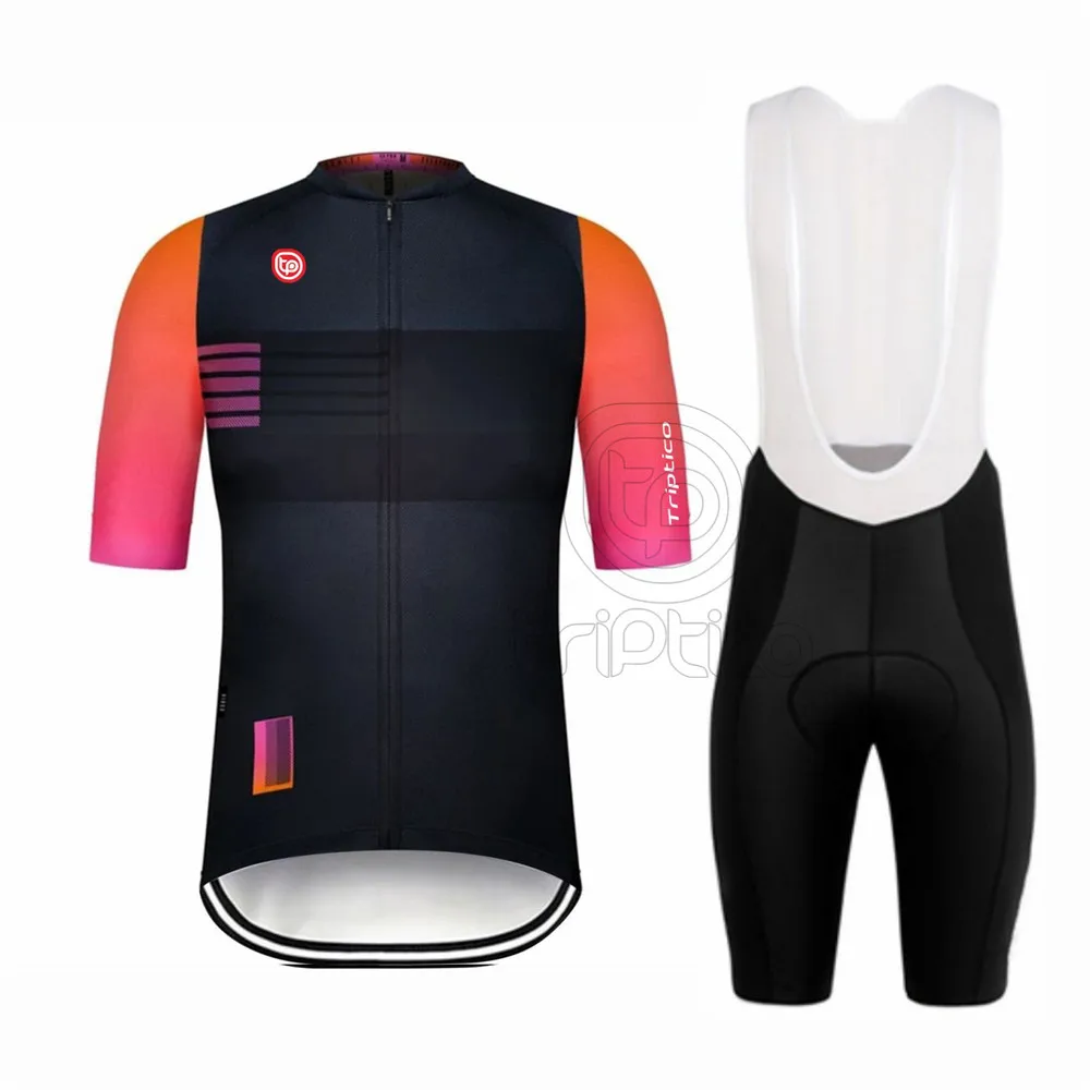 

New Triptic Cycling Jersey Set MTB Maillot Summer Short Sleeve Cycling Clothing Road Bike Shirts Suit Bicycle Tops Ropa Ciclismo